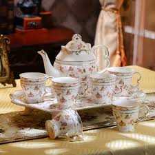 Juego de Té de Porcelana Inglesa ErZhuiZi