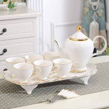 Juego de Té de Porcelana para la Tarde