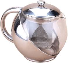 Tetera Esférica de Vidrio y Acero Inoxidable 500ML