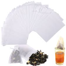 Bolsas de Té Reutilizables con Cordón - 100 Unidades