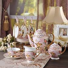 Conjunto de Té de Cerámica Europea - Hueso China