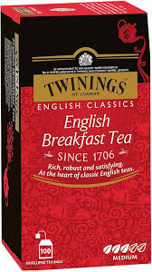 Té Twinings Inglés Desayuno - 100 Bolsitas