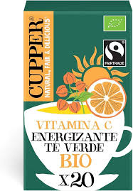 Té Verde Ecológico Energizante - 20 Bolsitas Cupper