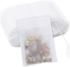 Bolsitas de Té Desechables - 100 Pcs con Cordón