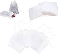 Bolsitas de Té Desechables - 100 Pcs con Cordón