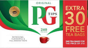 Pg Tips Té Negro - Paquete de 240 Bolsitas