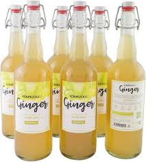 Kombucha Ecológica de Jengibre y Manzana - Pack 6x750ml