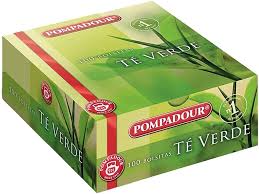 Te Verde Pompadour: 100 Bolsitas de Sabor Natural