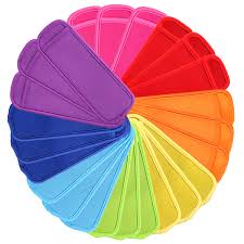 Paquete de 24 Bolsas Reutilizables para Polos de Hielo - 8 Colores