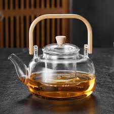 Tetera de Cristal YUEMING 1000ml con Infusor Extraíble