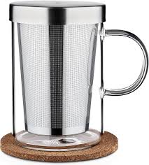 Taza Infusora de Té Cosumy con Tapa